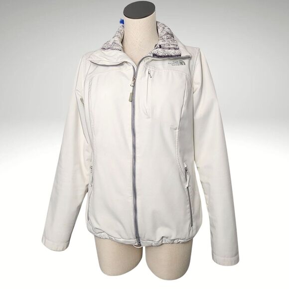The North Face Jackets & Blazers - The North Face Jacket Women’s Size Medium White Windwall Full Zip Soft Shell
